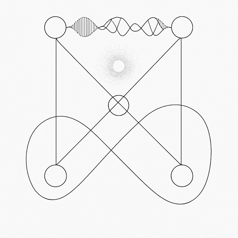 A paired-exchange matching graph with highlighted cycles