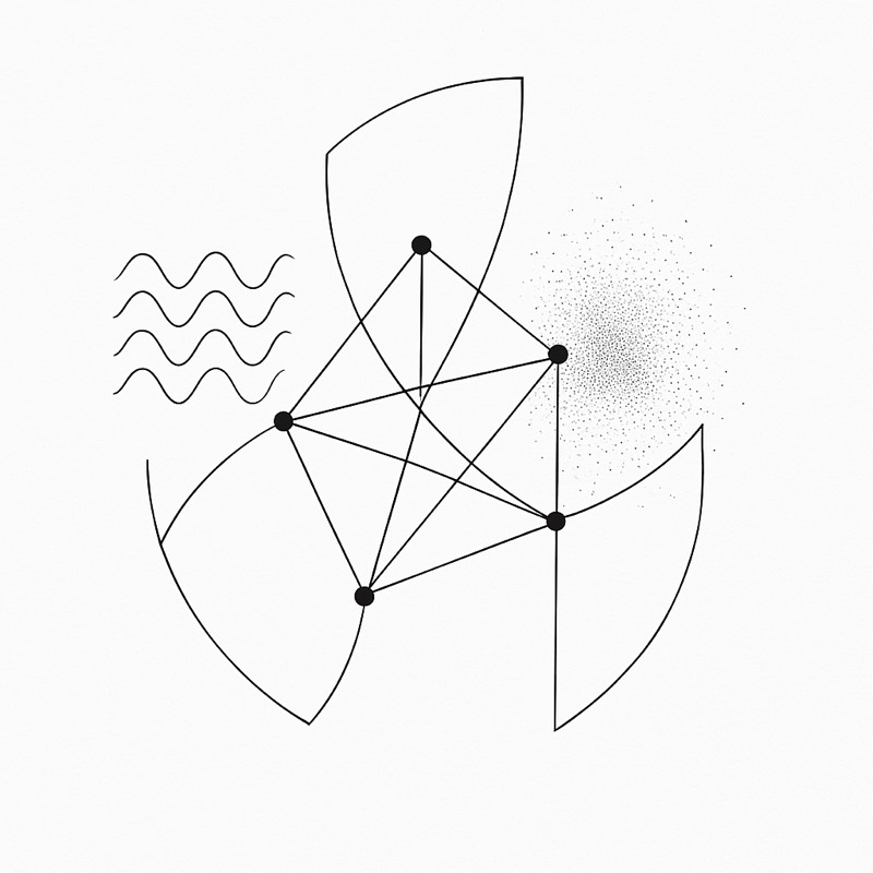 A network graph with a minimal covering set of guarded nodes